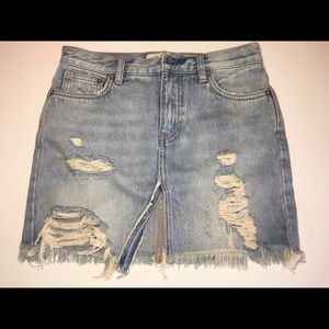 Free People denim skirt/We the free